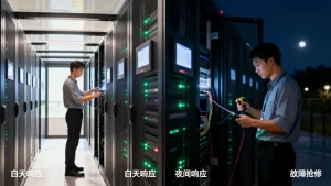 机房运维白天和夜间响应速度差多少？夜间故障抢修延迟多严重