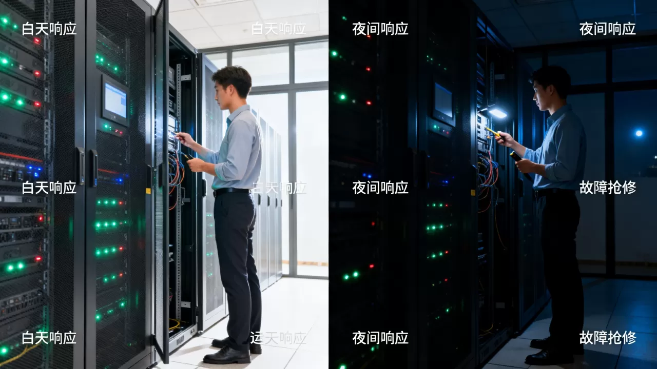 机房运维白天和夜间响应速度差多少?夜间故障抢修延迟多严重 机房运维白天和夜间响应速度差多少?夜间故障抢修延迟多严重