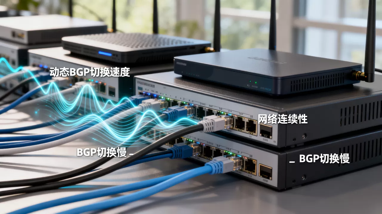 动态BGP的切换速度决定网络连续性吗?,BGP切换慢会断网吗 动态BGP的切换速度决定网络连续性吗?,BGP切换慢会断网吗