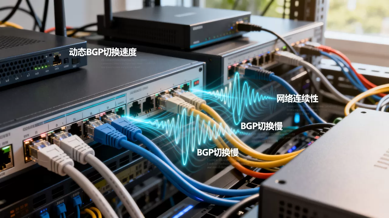 动态BGP的切换速度决定网络连续性吗?,BGP切换慢会断网吗 动态BGP的切换速度决定网络连续性吗?,BGP切换慢会断网吗