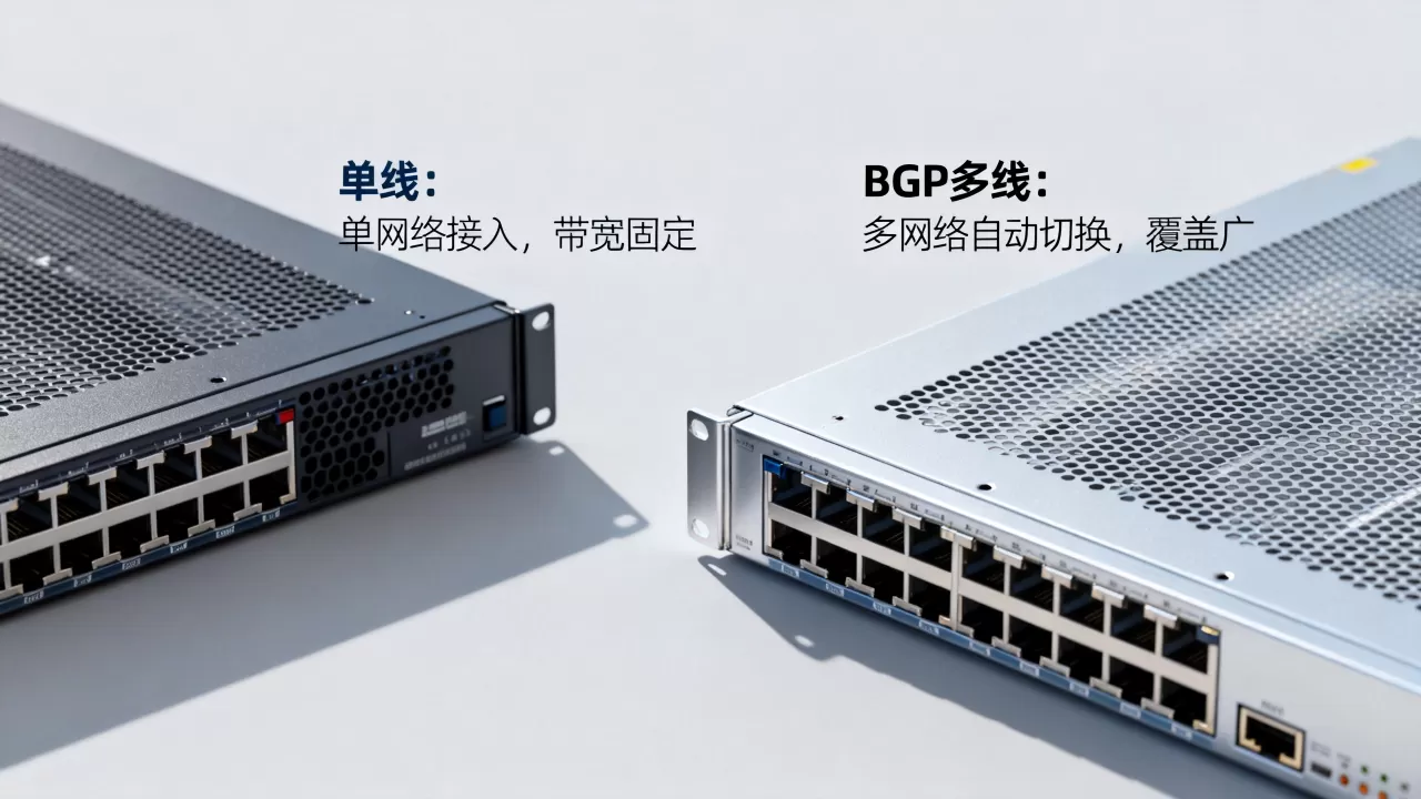 服务器单线和BGP多线有何区别,选型时该注意什么? 服务器单线和BGP多线有何区别,选型时该注意什么?