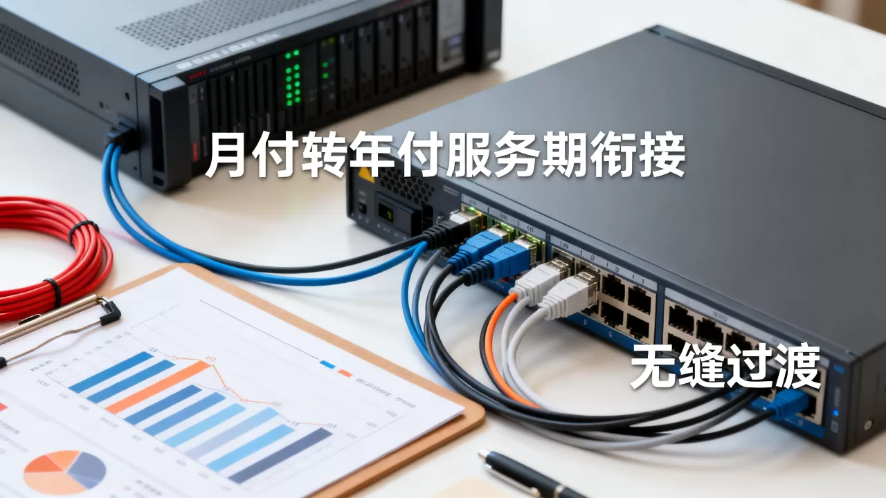 服务器月付转年付时服务期该怎么衔接，月付转年付服务期如何无缝衔接？