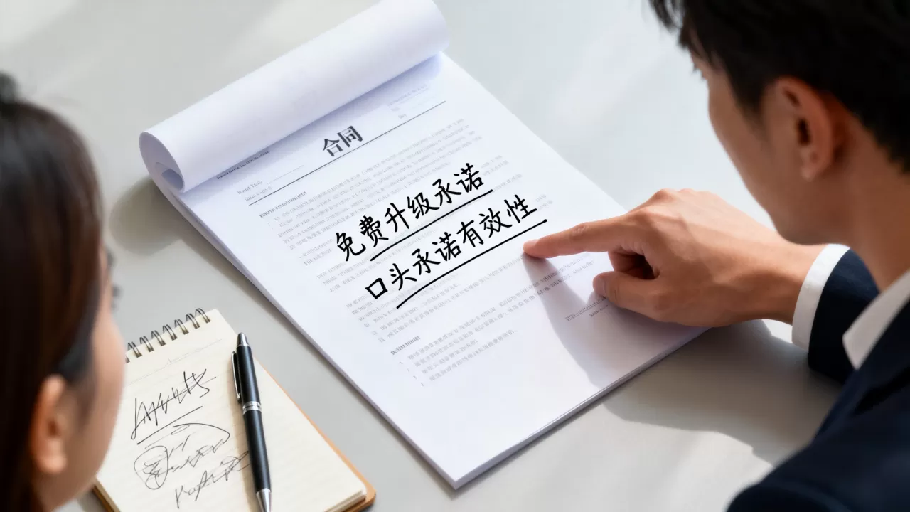 免费升级的承诺没写进合同怎么办,口头承诺没写进合同有效吗 免费升级的承诺没写进合同怎么办,口头承诺没写进合同有效吗