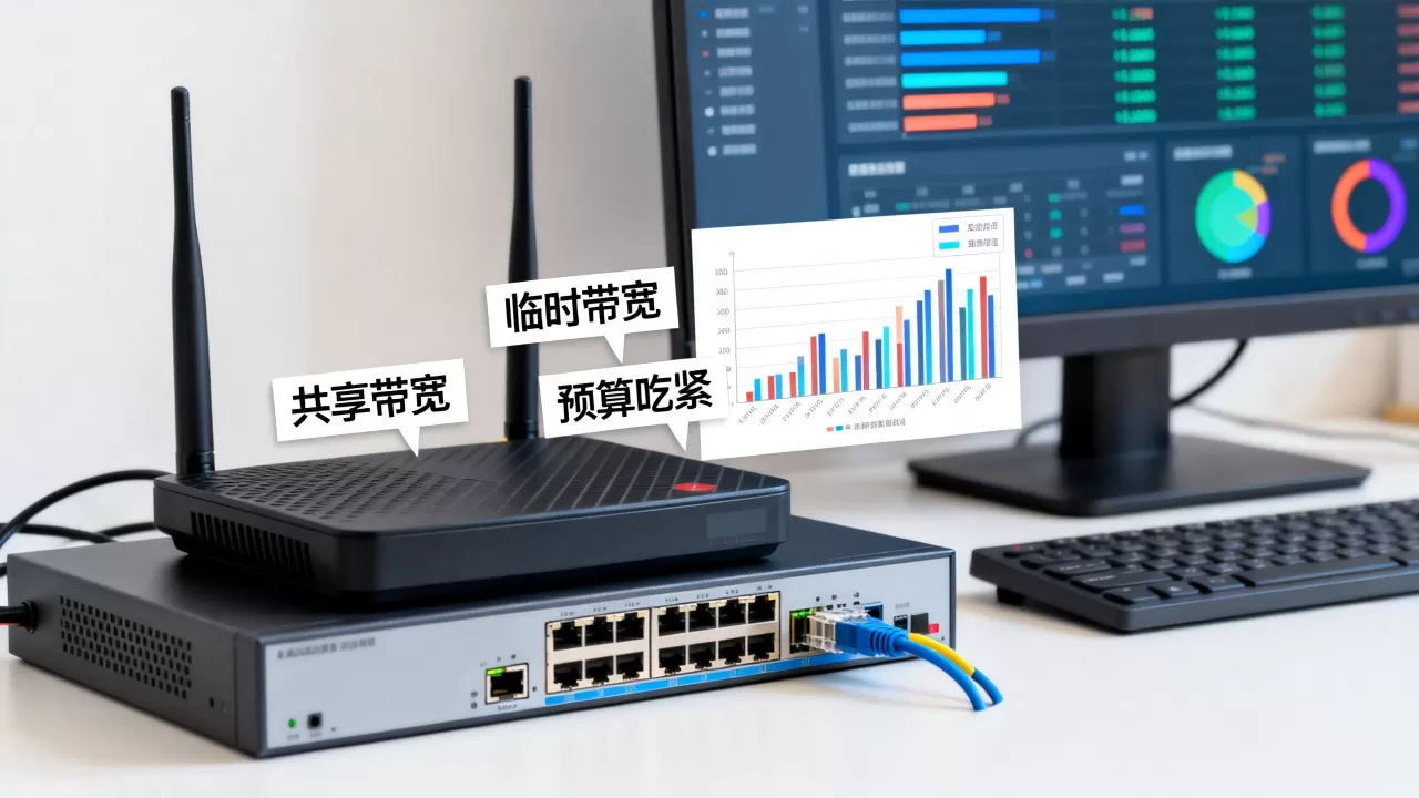 预算吃紧用共享带宽过渡可行吗?临时带宽怎么选最省钱? 预算吃紧用共享带宽过渡可行吗?临时带宽怎么选最省钱?
