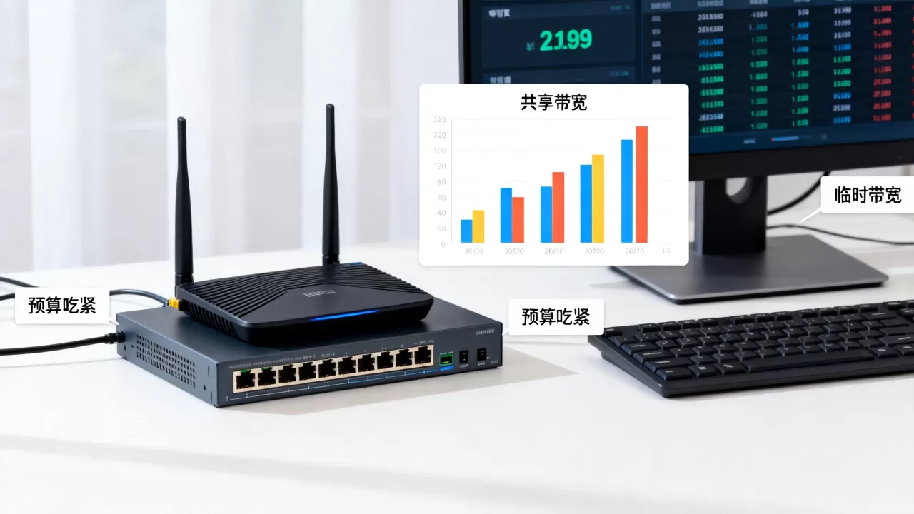 预算吃紧用共享带宽过渡可行吗?临时带宽怎么选最省钱? 预算吃紧用共享带宽过渡可行吗?临时带宽怎么选最省钱?