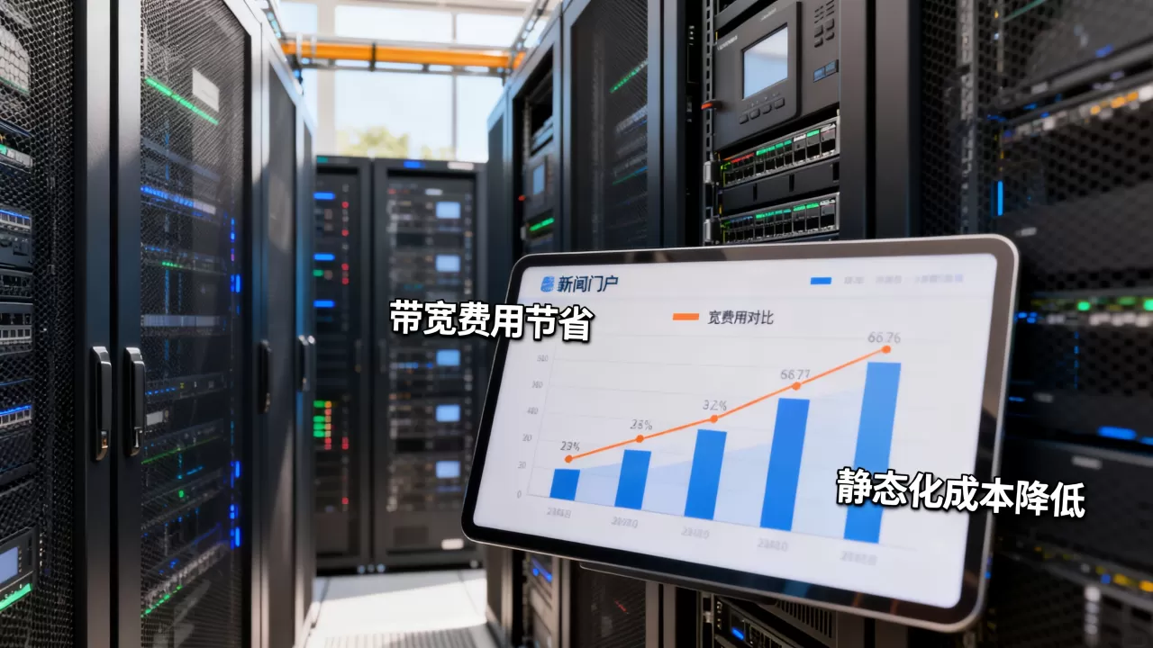 新闻门户全站静态化后带宽费用能省多少,静态化能降低多少带宽成本 新闻门户全站静态化后带宽费用能省多少,静态化能降低多少带宽成本
