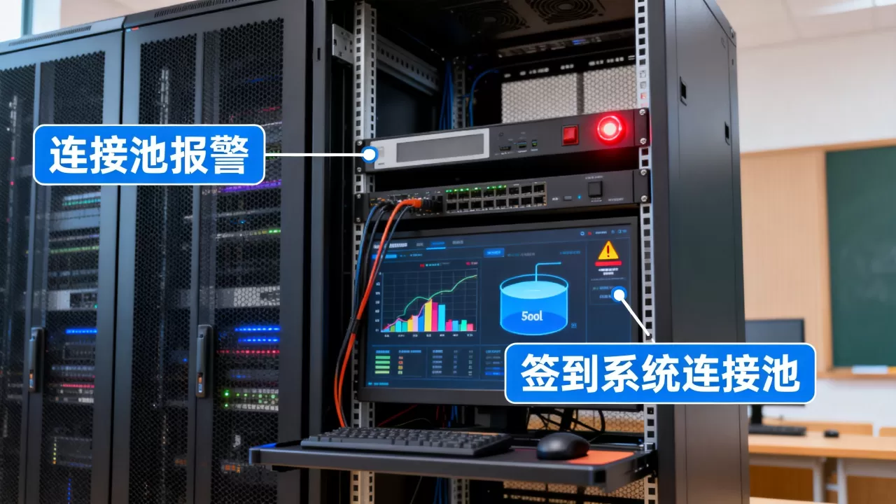 晚八点直播课点名签到连接池先报警怎么办?,直播课签到系统连接池报警原因 晚八点直播课点名签到连接池先报警怎么办?,直播课签到系统连接池报警原因
