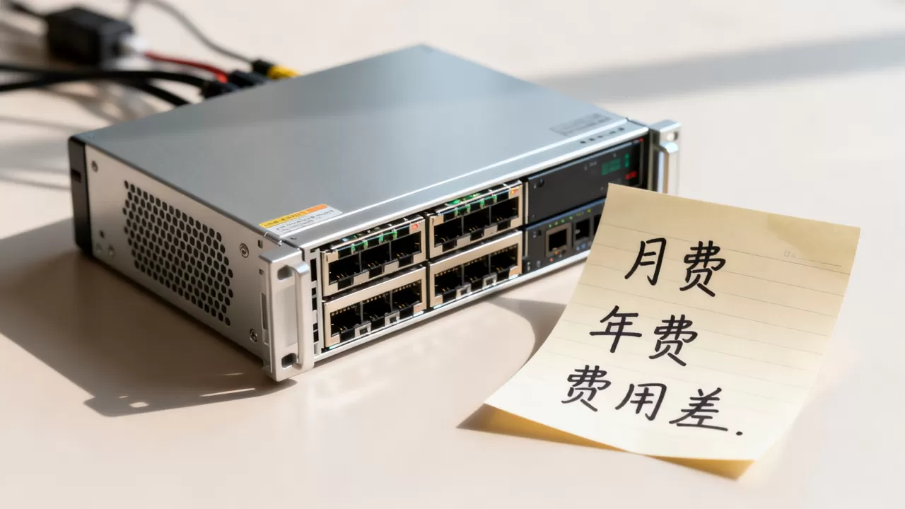 电商服务器按月租和按年租哪个划算，费用差多少