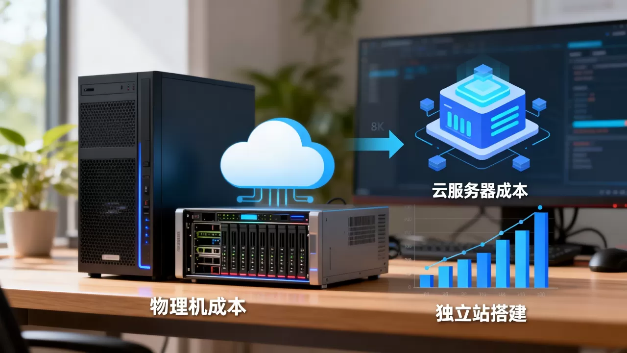 用电商物理机搭建独立站要多少成本，云服务器和物理机哪个更划算？