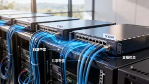 大带宽服务器跑直播拉流独享和共享的区别，独享带宽和共享带宽哪个好？