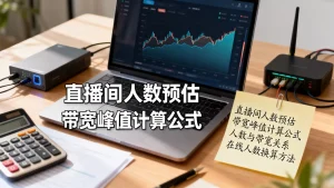 直播间人数预估和带宽峰值怎么换算？直播带宽峰值计算公式，直播间人数和带宽峰值的关系？在线人数预估换算方法