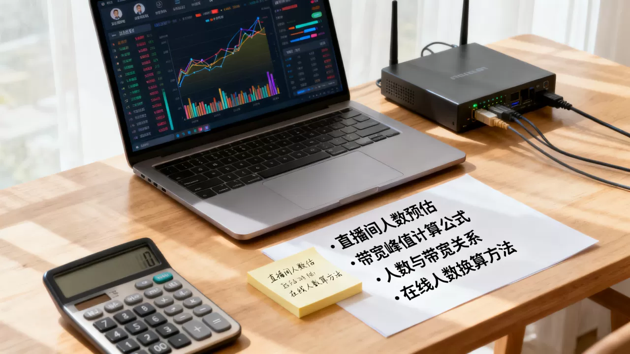 直播间人数预估和带宽峰值怎么换算?直播带宽峰值计算公式,直播间人数和带宽峰值的关系?在线人数预估换算方法 直播间人数预估和带宽峰值怎么换算?直播带宽峰值计算公式,直播间人数和带宽峰值的关系?在线人数预估换算方法