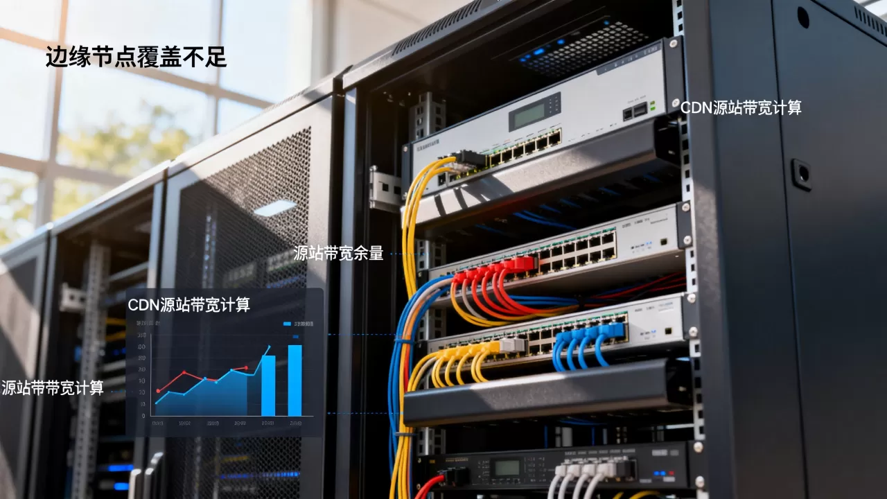 边缘节点覆盖不足时源站带宽要留多少余量，CDN源站带宽怎么算？