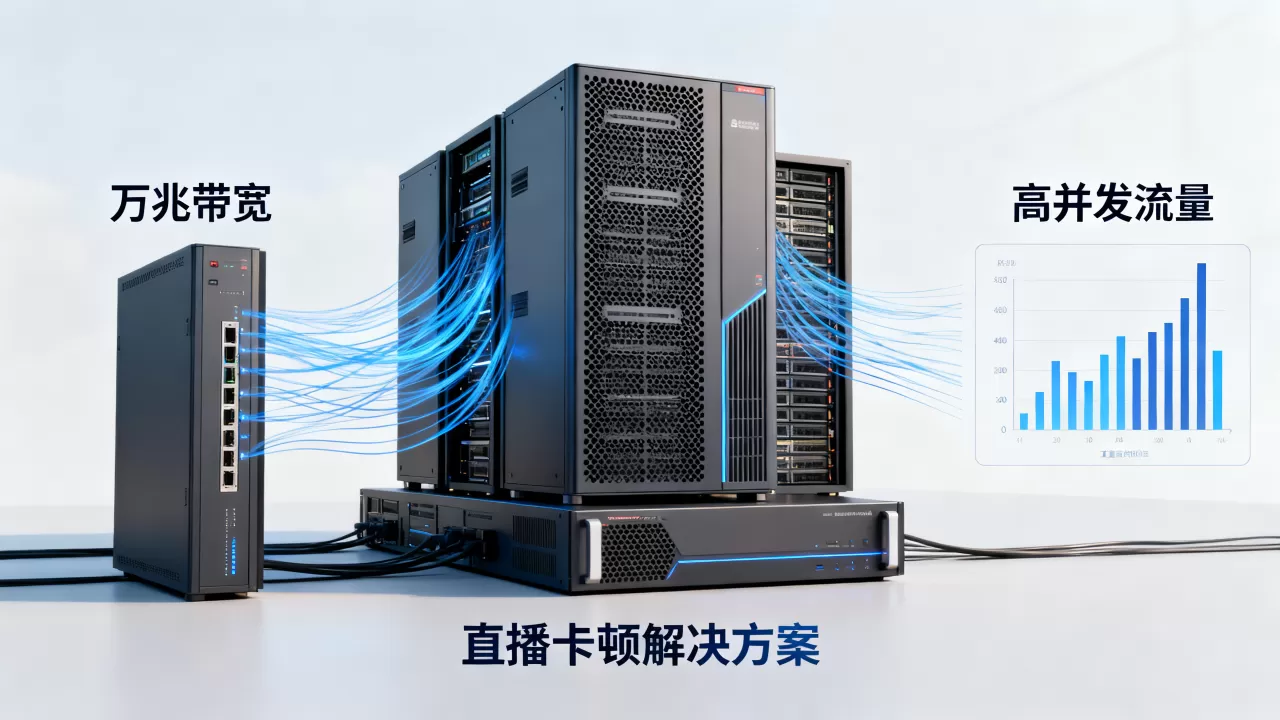 万兆带宽对大型直播平台意味着什么，直播卡顿和高并发流量怎么解决？