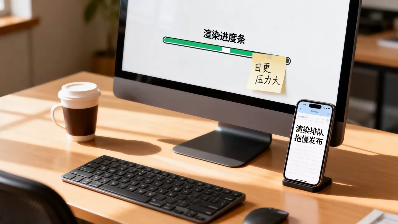 短视频日更压力大渲染排队拖慢发布怎么办，短视频日更渲染排队如何加急发布