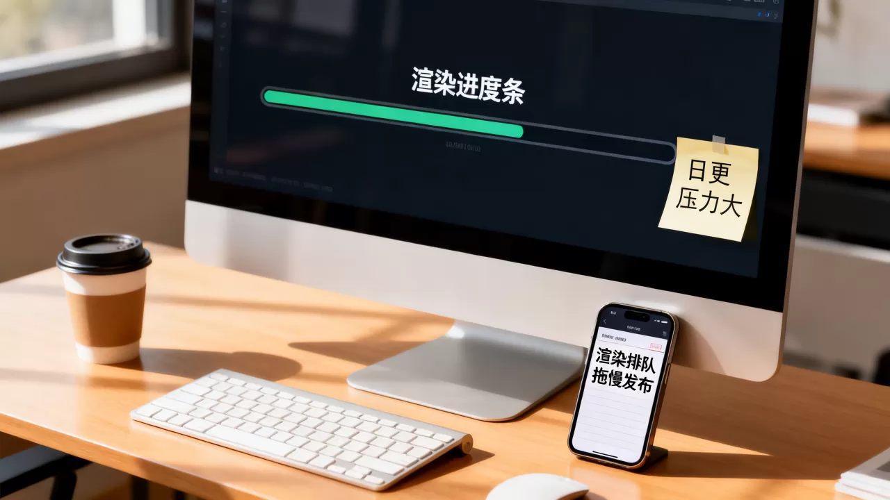 短视频日更压力大渲染排队拖慢发布怎么办，短视频日更渲染排队如何加急发布
