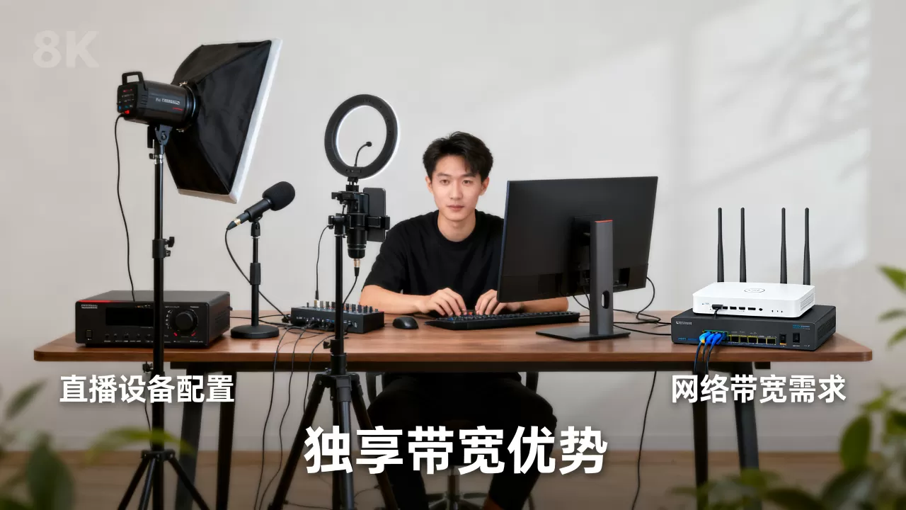 西安千兆独享带宽适合什么规模的直播业务？为什么选独享带宽