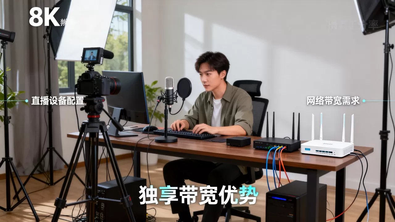 西安千兆独享带宽适合什么规模的直播业务？为什么选独享带宽