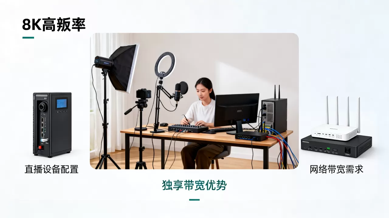 西安千兆独享带宽适合什么规模的直播业务？为什么选独享带宽