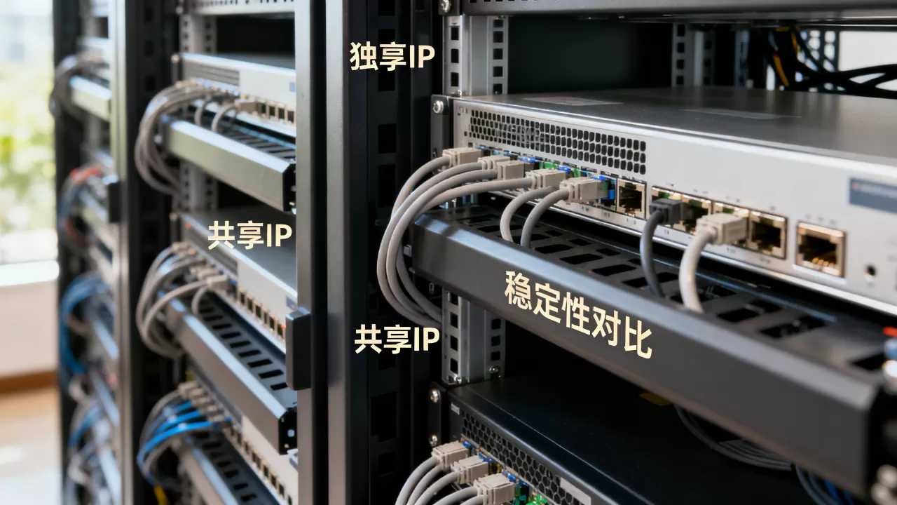 西安服务器租用独享IP和共享IP有何区别？独享IP和共享IP哪个更稳定？