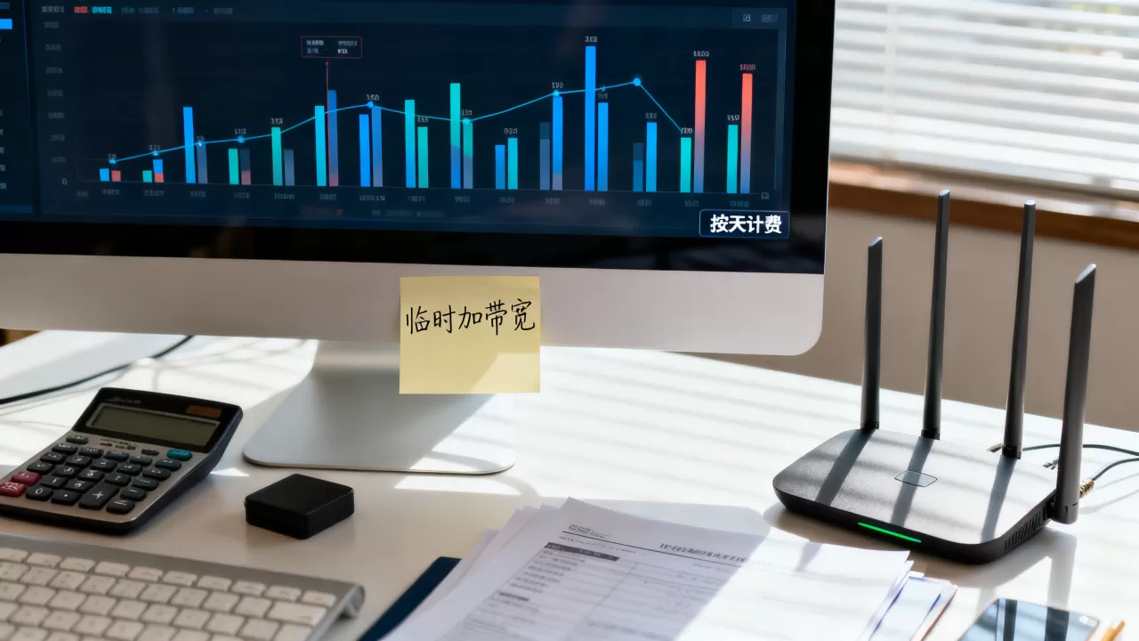 直播电商大促临时加带宽怎么计费，按天多少钱？