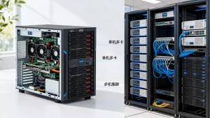 武汉AI训练服务器租用单机多卡够用吗，多机集群租用怎么选？