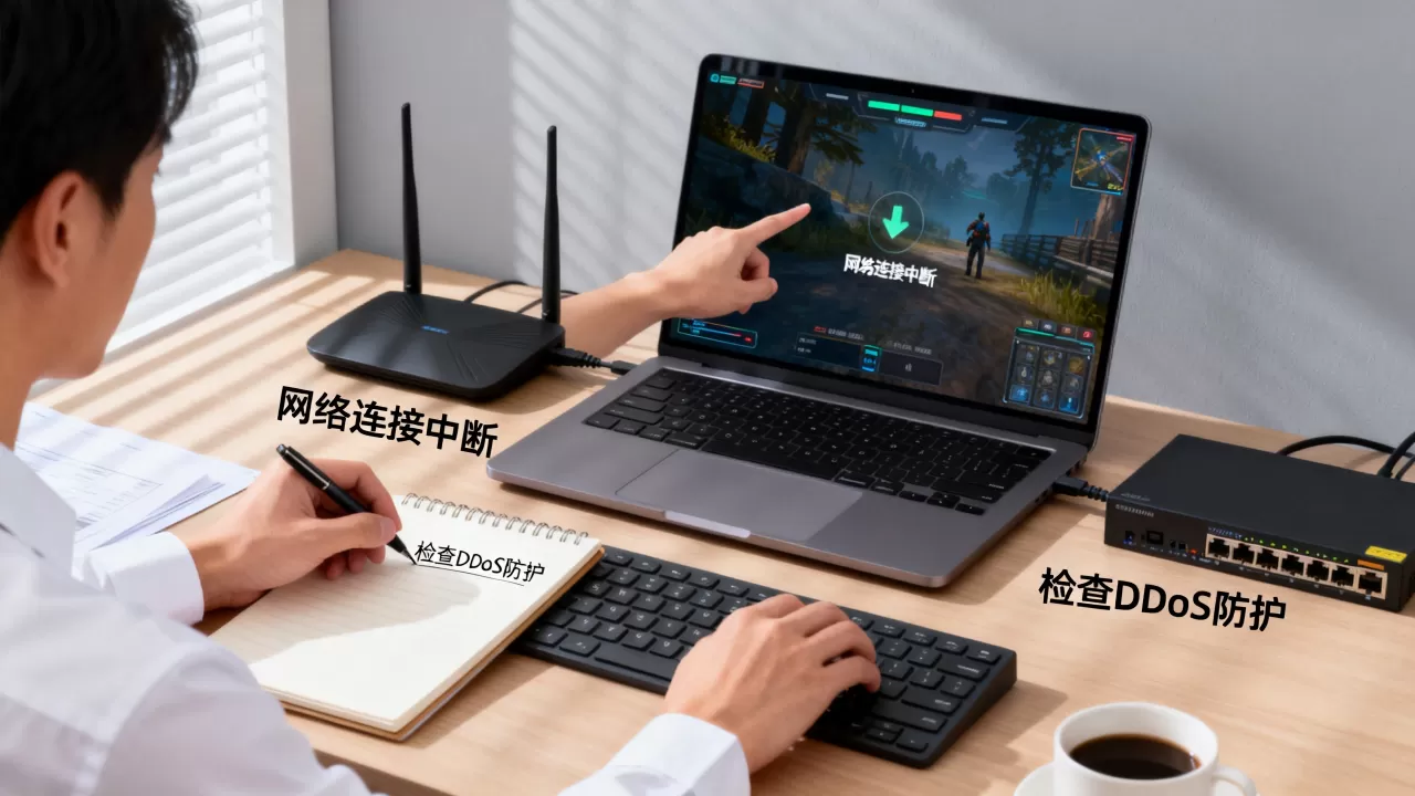 游戏被持续DDoS打到掉线，怎么应急处理？