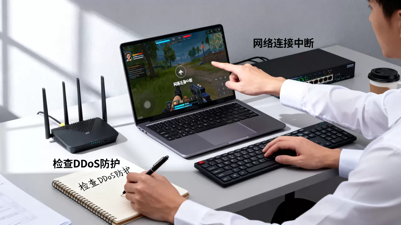 游戏被持续DDoS打到掉线，怎么应急处理？