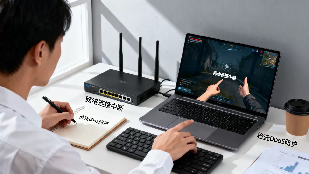 游戏被持续DDoS打到掉线，怎么应急处理？
