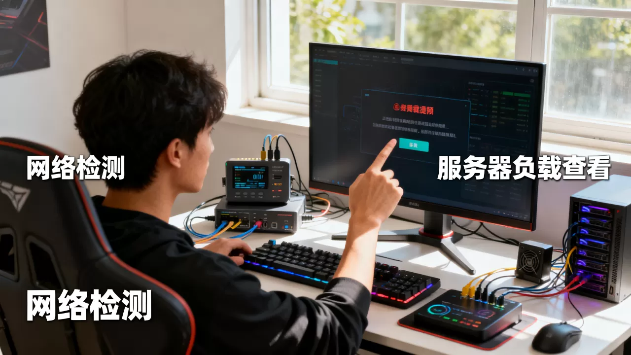 玩家喊卡先查线路还是服务器负载，游戏卡顿排查先看网络还是服务器？