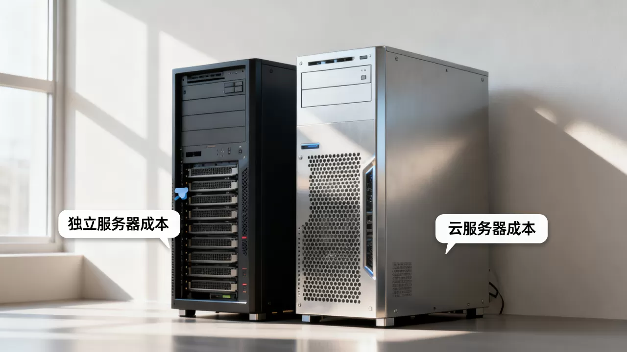 成都IDC租用选型时独立服务器与云服务器成本差多少，哪个更划算？