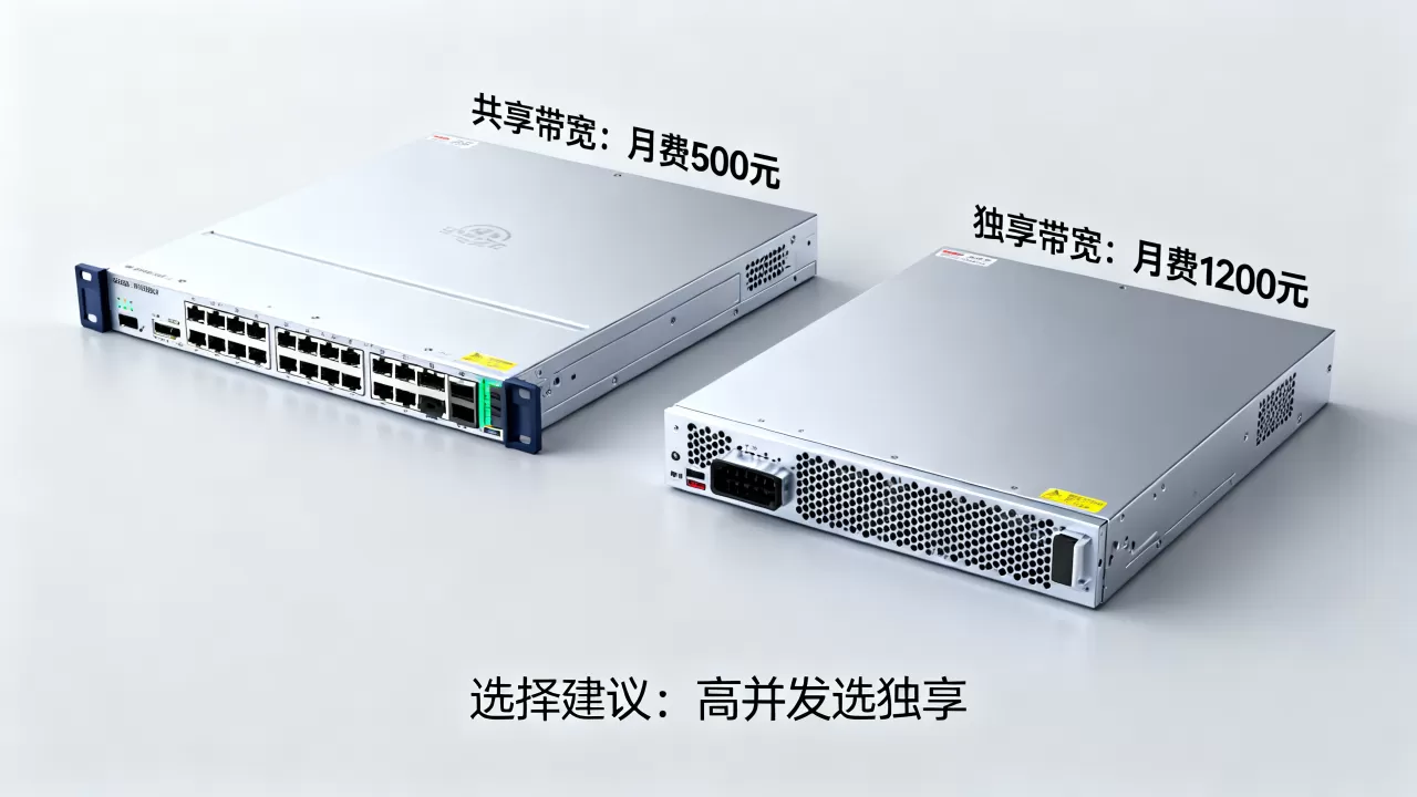 大带宽服务器租用共享和独享价格差多少,怎么选更划算? 大带宽服务器租用共享和独享价格差多少,怎么选更划算?