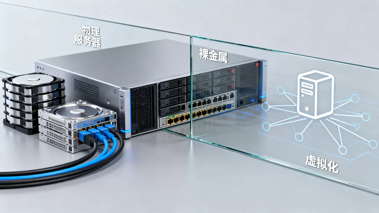 成都物理服务器裸金属与虚拟化区别在哪,按业务怎么选? 成都物理服务器裸金属与虚拟化区别在哪,按业务怎么选?