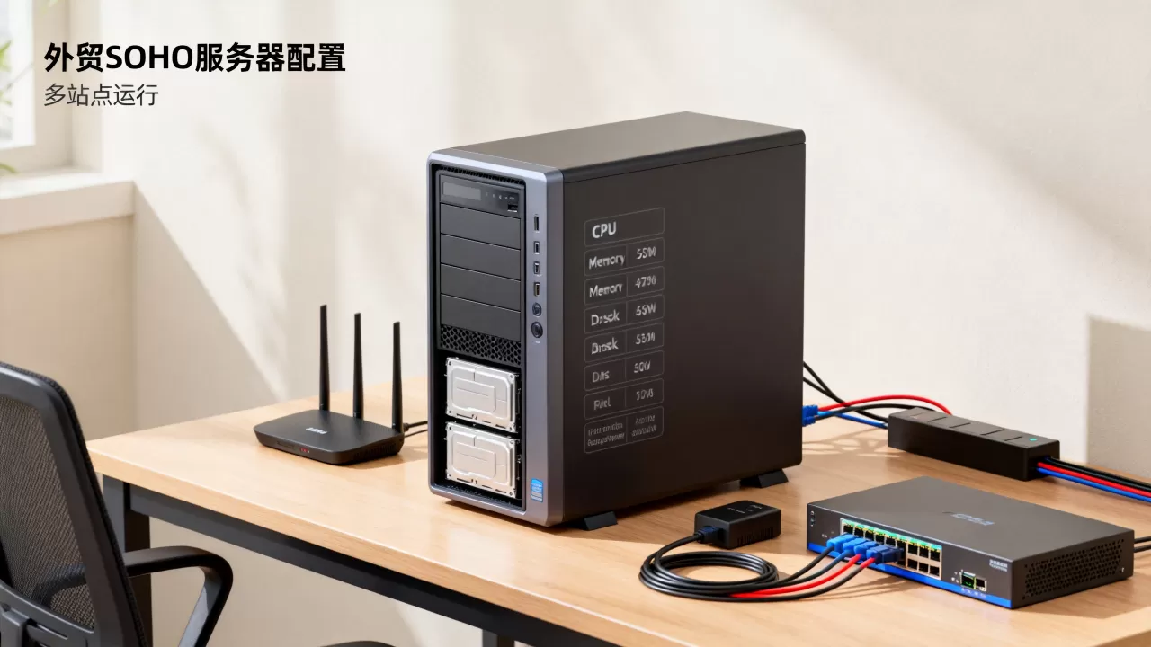 外贸SOHO一台服务器能同时跑几个站点，配置要求是什么？