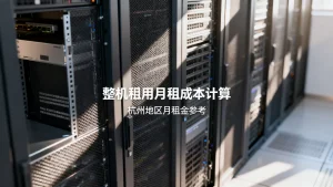 杭州整机租用的月租成本怎么算，整机租用一个月多少钱
