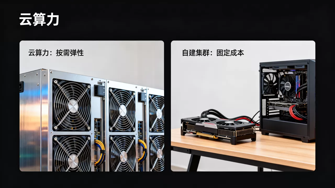 GPU推理选云算力还是自建物理集群?云算力自建集群哪个划算? GPU推理选云算力还是自建物理集群?云算力自建集群哪个划算?