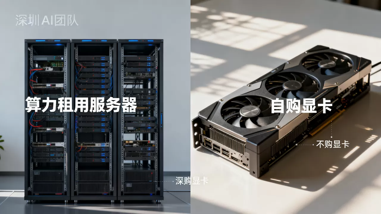 深圳AI团队选择算力租用还是自购显卡？AI算力租用怎么选？