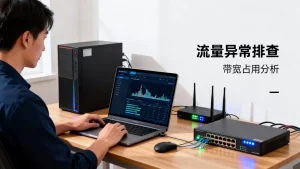 带宽突然被占满导致业务中断怎么处理，如何快速排查网络流量异常
