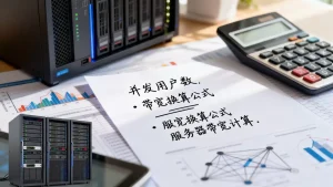 并发用户数和带宽之间怎么换算，服务器带宽如何计算才准确
