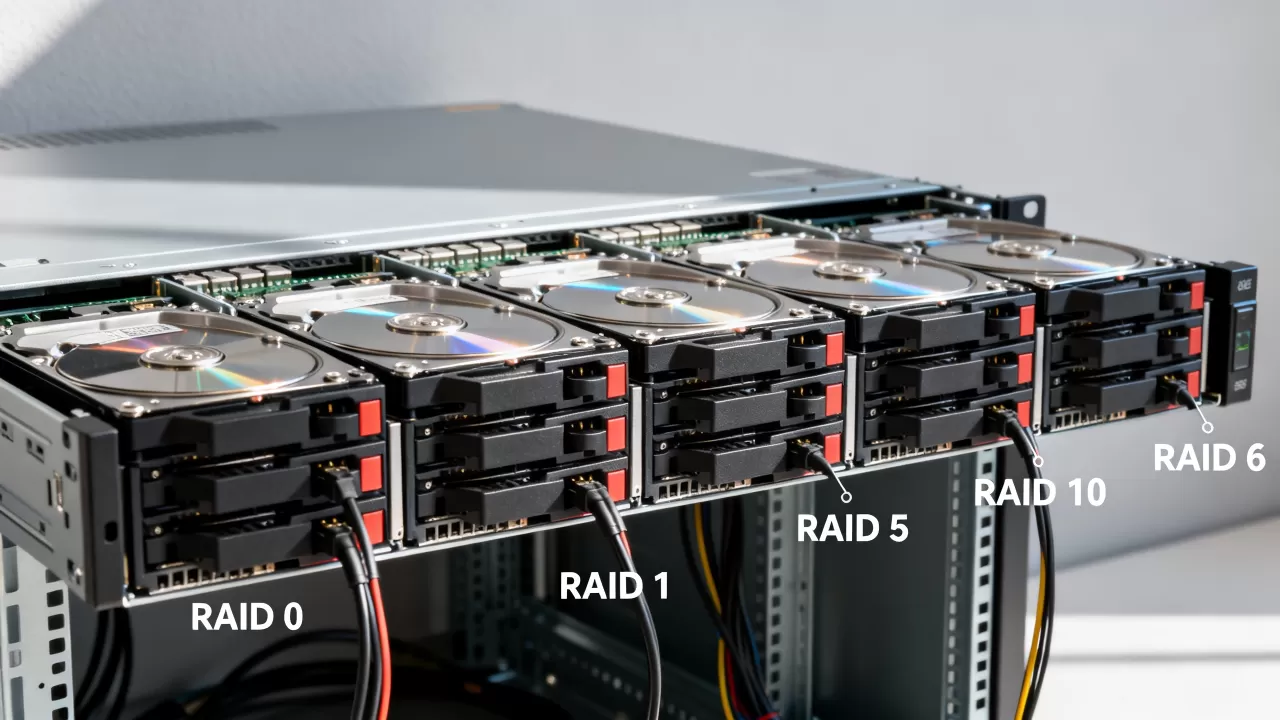 RAID级别怎么选,租用服务器前先理解五种常见方案,服务器RAID配置哪种好? RAID级别怎么选,租用服务器前先理解五种常见方案,服务器RAID配置哪种好?