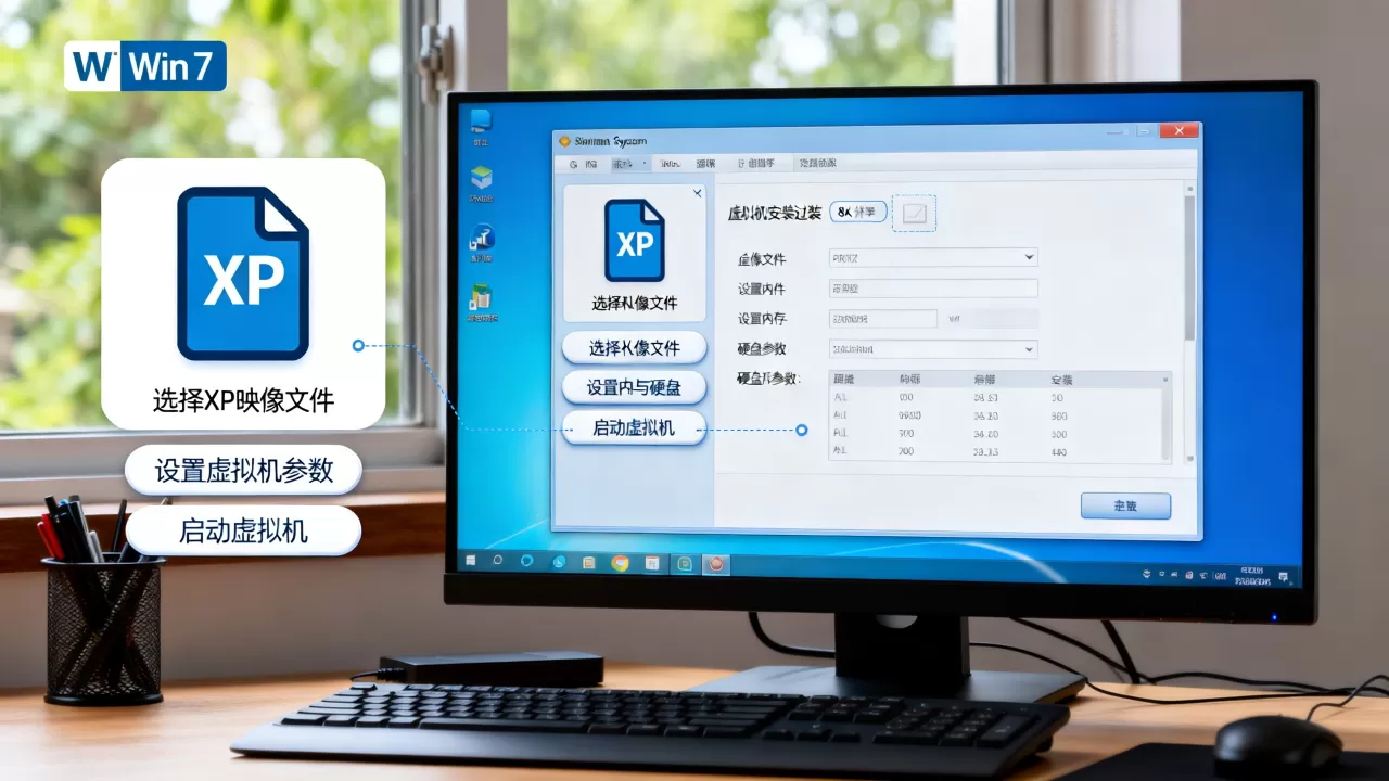 虚拟机xp映像怎么用？xp映像在虚拟机中能运行吗，win7下安装虚拟机教程
