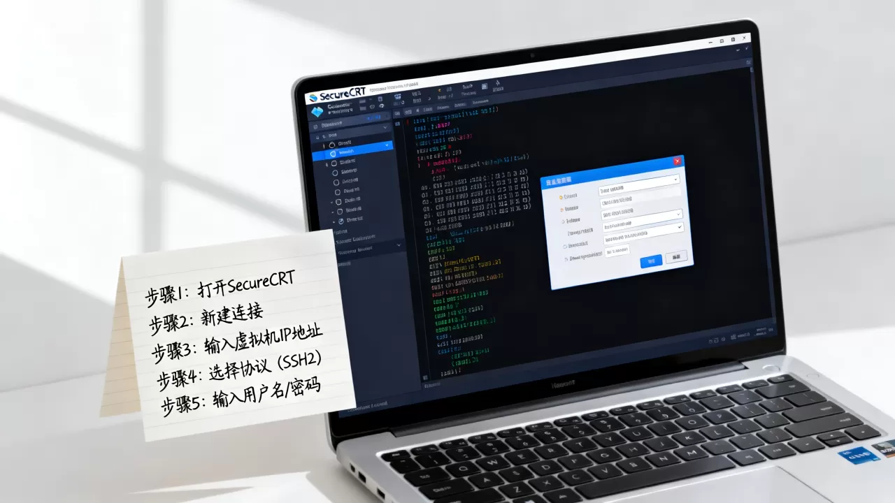 虚拟机怎么用securecrt连接?配置步骤有哪些? 虚拟机怎么用securecrt连接?配置步骤有哪些?