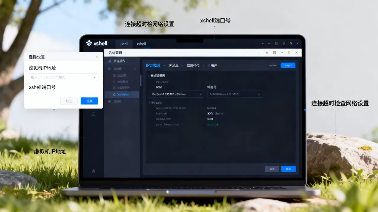 虚拟机怎么连接xshell?详细步骤与常见问题解答,虚拟机连接xshell超时怎么解决 虚拟机怎么连接xshell?详细步骤与常见问题解答,虚拟机连接xshell超时怎么解决