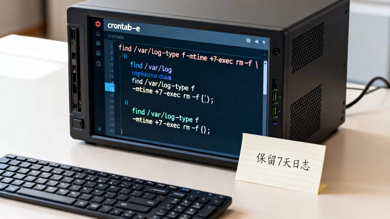 服务器自动删除文件脚本怎么设置定时与保留规则？Linux定时清理日志文件命令