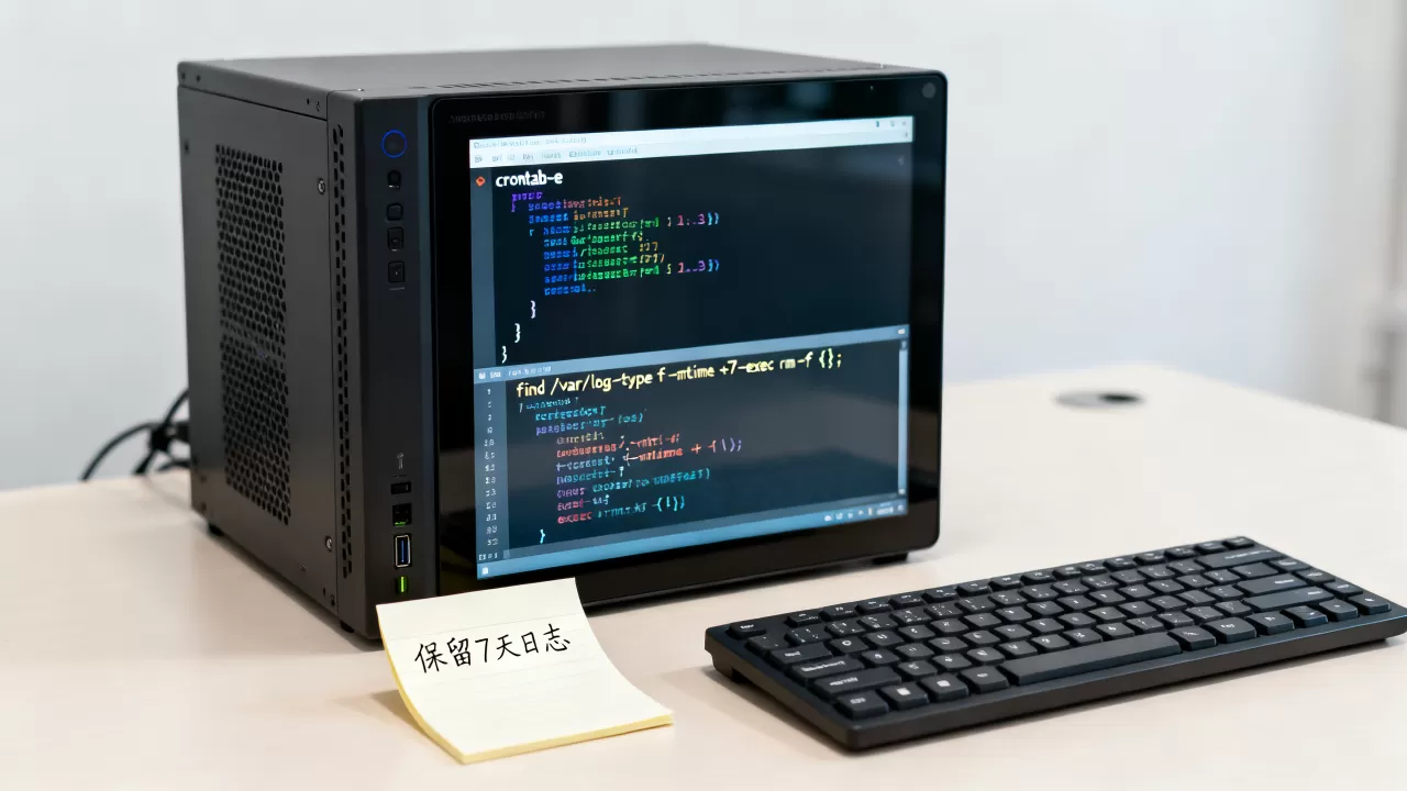 服务器自动删除文件脚本怎么设置定时与保留规则？Linux定时清理日志文件命令