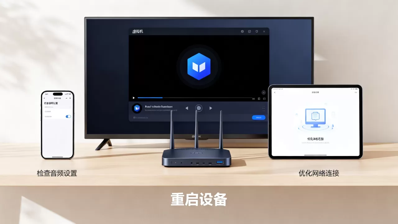 虚拟机TV没声音怎么解决，播放卡顿如何优化？