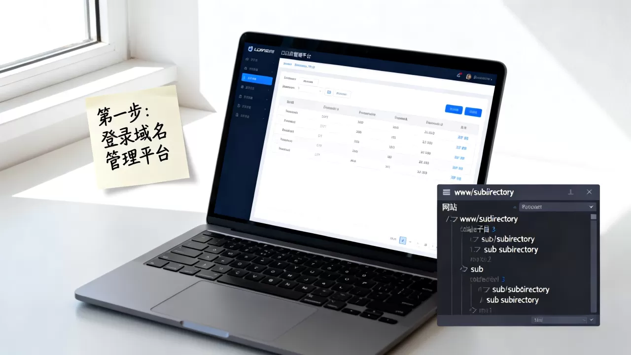 如何将域名正确绑定到网站子目录？详细步骤是怎样的？，域名绑定子目录怎么操作