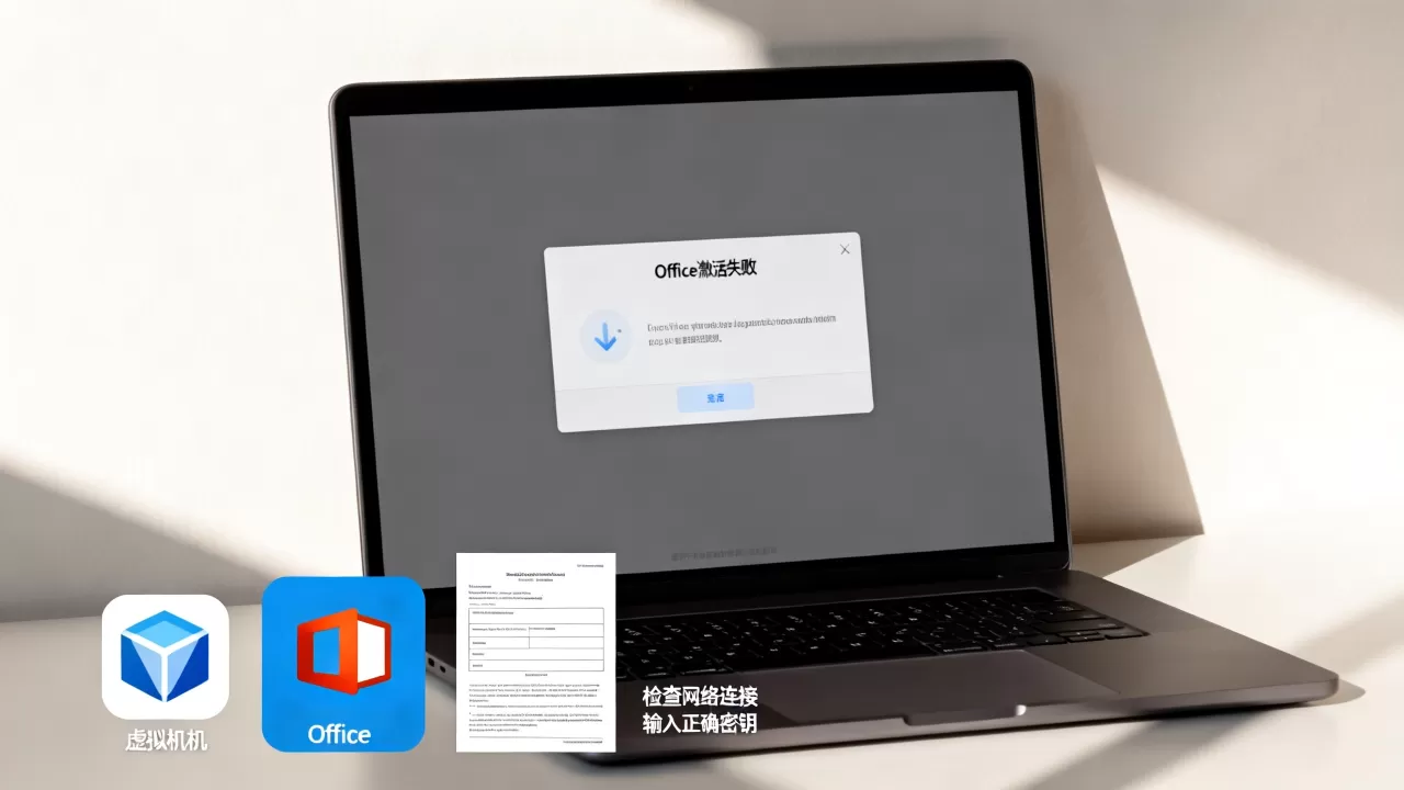 虚拟机安装Office后无法激活怎么办？Office激活失败原因与解决办法