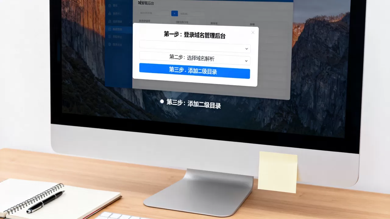域名如何设置二级目录?新手操作步骤详解,网站二级目录设置方法 域名如何设置二级目录?新手操作步骤详解,网站二级目录设置方法