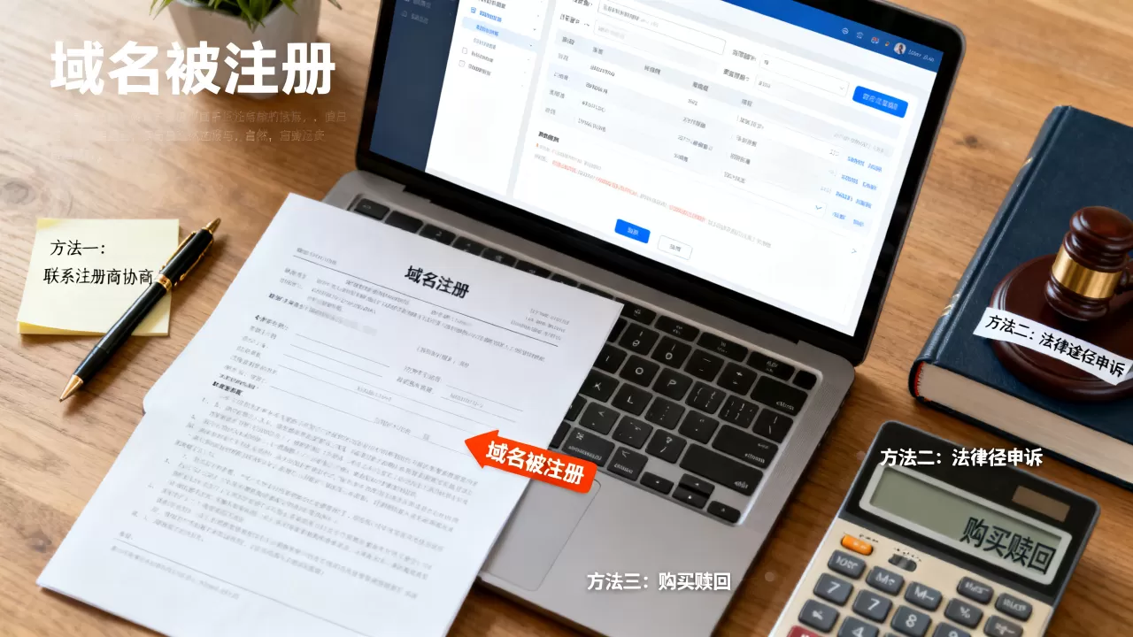 域名被注册了怎么办？教你3种方法快速解决！，域名被别人注册了怎么找回